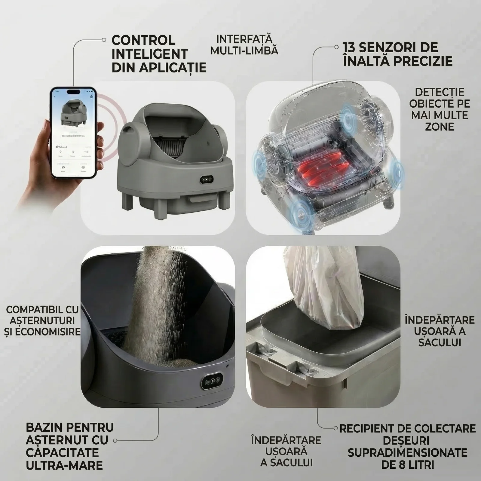 Product hero cat litter box — editorial frame